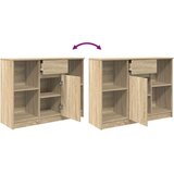 vidaXL Komoda s ladicama hrasta sonome 101x35x76 cm konstruirano drvo | shoptok.hr