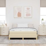  s opruga kutije s madracem Krema 140 x 200 cm tkanina | shoptok.hr