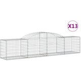  Lučne gabionske košare 13 kom 300x50x60/80 cm pocinčano željezo | shoptok.hr