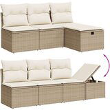 vidaXL 9-dijelni set vrtnih sofa s jastucima bež od poliratana | shoptok.hr