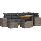  7-dijelni set vrtnih sofa sivi od poliratana | shoptok.hr