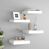  Plutajuće zidne police 4 kom bijele 23 x 23,5 x 3,8 cm MDF | shoptok.hr