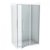 Copen Stakleni paravan CONCEPT ABSOLUT 80x200cm staklo 6mm providno pivot vrata sa fiksnim delom (C-02-6200F) | ePonuda.com