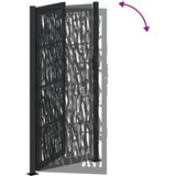 vidaXL Vrtna vrata črna 105x205 cm Oblikovanje jeklene sledi | Shoptok.si