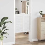 vidaXL Nihajna vrata Louvred Design 2 para Bela 90x80 cm Cene
