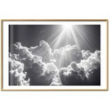  Plakat Hope in the Clouds: Inspiring Sun Rays – Awaken Emotions 30x21 Zlatni okvir s margom | shoptok.hr
