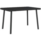  Vrtni stolić za kavu pravokutni crni 60x40x37 cm poliratan | shoptok.hr