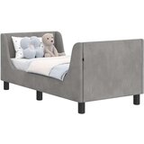  Posteljica za malčke z vzglavjem Svetlo siva 70 x 140 cm Žamet, (5000105014) | Shoptok.si