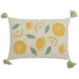 Pamučan ukrasni jastuk 35x50 cm Lemon –