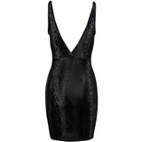 Cottelli Party - obleka z vzorcem kačje kože (črna) | Shoptok.si