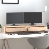  Stalak za monitor 100x27x15 cm od masivne borovine | shoptok.hr