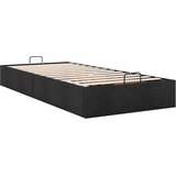vidaXL Otomanski okvir kreveta bez madraca crni 90x190 cm od tkanine | shoptok.hr