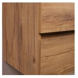 Hanah home Kupatilski ormarić sa umivaonikom i ogledalom (2 komada) Simple 60 Light Walnut | Eponuda.com
