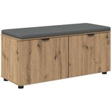  Klupa za hodnik s jastukom Umjetnički hrast 100 x 38 x 46 cm | shoptok.hr