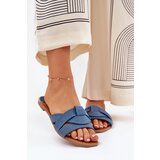 Boto Flat Women's Sandals With Intertwining Straps Denim Selaenor | ePonuda.com