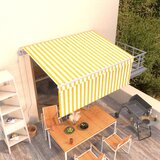  Automatska tenda na uvlačenje s roletom 3 x 2 5 m žuto-bijela | shoptok.hr