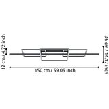 Eglo 390282 - led prigušiva plafonski luster puebla LED/34,5W/230V 3000K | Eponuda.com