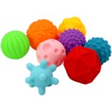 Lean Toys Komplet mehkih senzoričnih žogic – 8 kosov | Shoptok.si