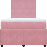 Box spring krevet s madracem ružičasti 120 x 200 cm baršunasti | shoptok.hr