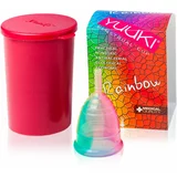 Yuuki Rainbow Line 1 + cup Menstrualna čašica veličina small (⌀ 41 mm, 14 ml) 1 kom