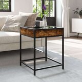 vidaXL Stolić s beskonačnim LED svjetlima boja hrasta 40 x 40 x 51 cm | shoptok.hr