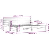 vidaXL Izvlečna dnevna postelja 80x200 cm trdna borovina | Shoptok.si