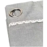 Zavese, žaluzije Rideau Style Romantique gris foncé à œillets métalliques Siva