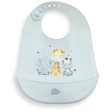 Interbaby Silikonski podbradak za bebe - Prijatelji plavi Cijene