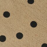  Ručno rađeni tepih od jute s uzorkom točkica 120 cm | shoptok.hr