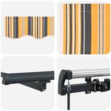  Skrovita tenda Šareni 400 × 350 cm Poliester i čelik | shoptok.hr