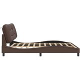  Okvir kreveta s LED svjetlima smeđi 180x200 cm od umjetne kože | shoptok.hr
