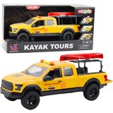  Avto za igro Pickup s kajakom v transportu 1:12 - rumen | Shoptok.si