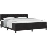 Box Spring Krevet s Madracem Crni 180x200 cm Baršun | shoptok.hr