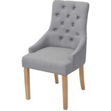  Jedilni stoli 6 kosov svetlo sivo blago | Shoptok.si
