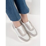 GOODIN Openwork leather sports shoes with a thick sole | Shoptok.si