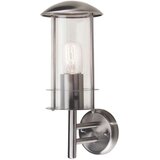 Elstead Lighting Elstead Bruges Zunanja stenska svetilka z 1 lučjo, nerjaveče jeklo IP44, E27, (22100073) | Shoptok.si