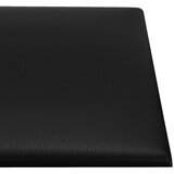  Zidna uzglavlja 12 pcs 90 x 30 cm Crna tkanina | Shoptok.si