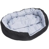 vidaXL Dvostrani perivi jastuk za pse sivo-crni 110 x 80 x 23 cm | shoptok.hr