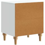  Nočna omarica Bela 43 x 34,5 x 50 cm Inženirski les, (5000298701) | Shoptok.si