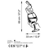 Wallity zidna dekoracija Bicchiere, 33x69cm, Crna | Eponuda.com