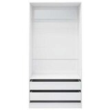Sijaj ormar visoki sjaj bijeli 100 x 50 x 200 cm konstruirano drvo | shoptok.hr