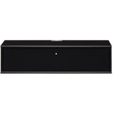 Hammel Furniture Črna TV omarica v jesenovem dekorju 89x22 cm Mistral – | Shoptok.si