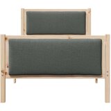  Okvir za krevet Tamno siva 90 x 190 cm tkanina | shoptok.hr