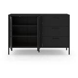 Marckeric Črna komoda 140x90 cm Diora – | Shoptok.si
