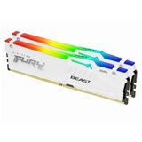 Kingston RAM memorija 64GB(2x32GB)/DIMM/DDR5/5200MHz/CL36/FURY Beast White RGB EXPO cene