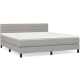  The Living Store Box spring postelja z vzmetnico svetlo siva 180x200 cm blago - Box Spring Postelja, (21501349) | Shoptok.si