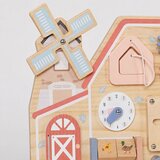 Ginger Home Crvena montesori aktivna tabla farma sa mlinom, lavirintom, satom i zupčanicima ( W12D824 ) | Eponuda.com