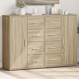 vidaXL Komoda 2 kosa sonoma hrast 60x31x84 cm inženirski les | Shoptok.si
