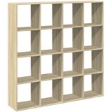Ormarić za knjige boja hrasta sonome 137,5x29x137,5 cm drveni | shoptok.hr