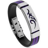 IZMAEL Moška zapestnica TI-33196 - Črna/Vijolična | Shoptok.si